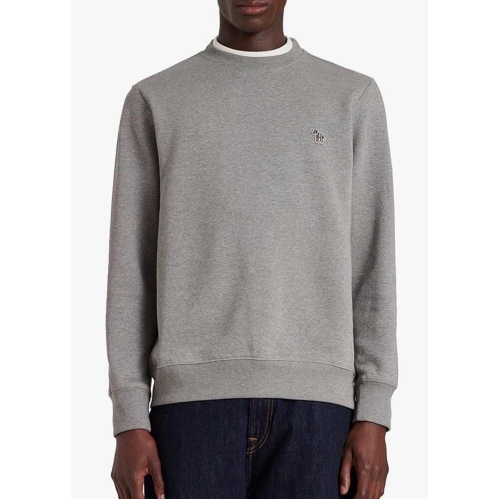 NWT $175 Paul Smith Gray Organic Cotton Zebra Sweatshirt. Small. Yours for?
